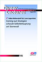 Queer Lectures Heft 12: Coming-out - Strategien schwuler Selbstbehauptung seit Stonewall