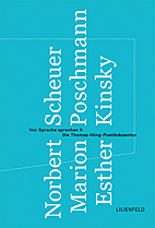Von Sprache sprechen II - Die Thomas-Kling-Poetikdozentur