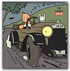 Tim & Struppi Wandkalender 2018 (TinTin)