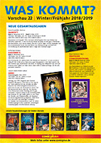comicplus Vorschau 22 - Winter 2018 / 2019 - (Was kommt)