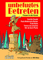 Unbefugtes Betreten - Frauen in der Kunst - Fuenf grafische Portraits von Willi Bloess