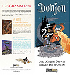 Donjon Flyer 2020 - Der Donjon oeffnet wieder die Pforten