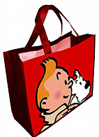 Tim & Struppi Tragtasche Rot (Tasche)
