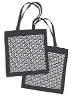 Splitter Stofftasche Logo schwarz (10er Pack)
